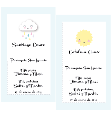 Estampita Baby Sky 12u